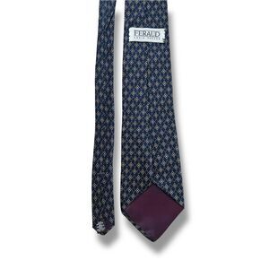 Blue Louis Feraud Tie 59” X 3.75" Men Collection Vtg 90s